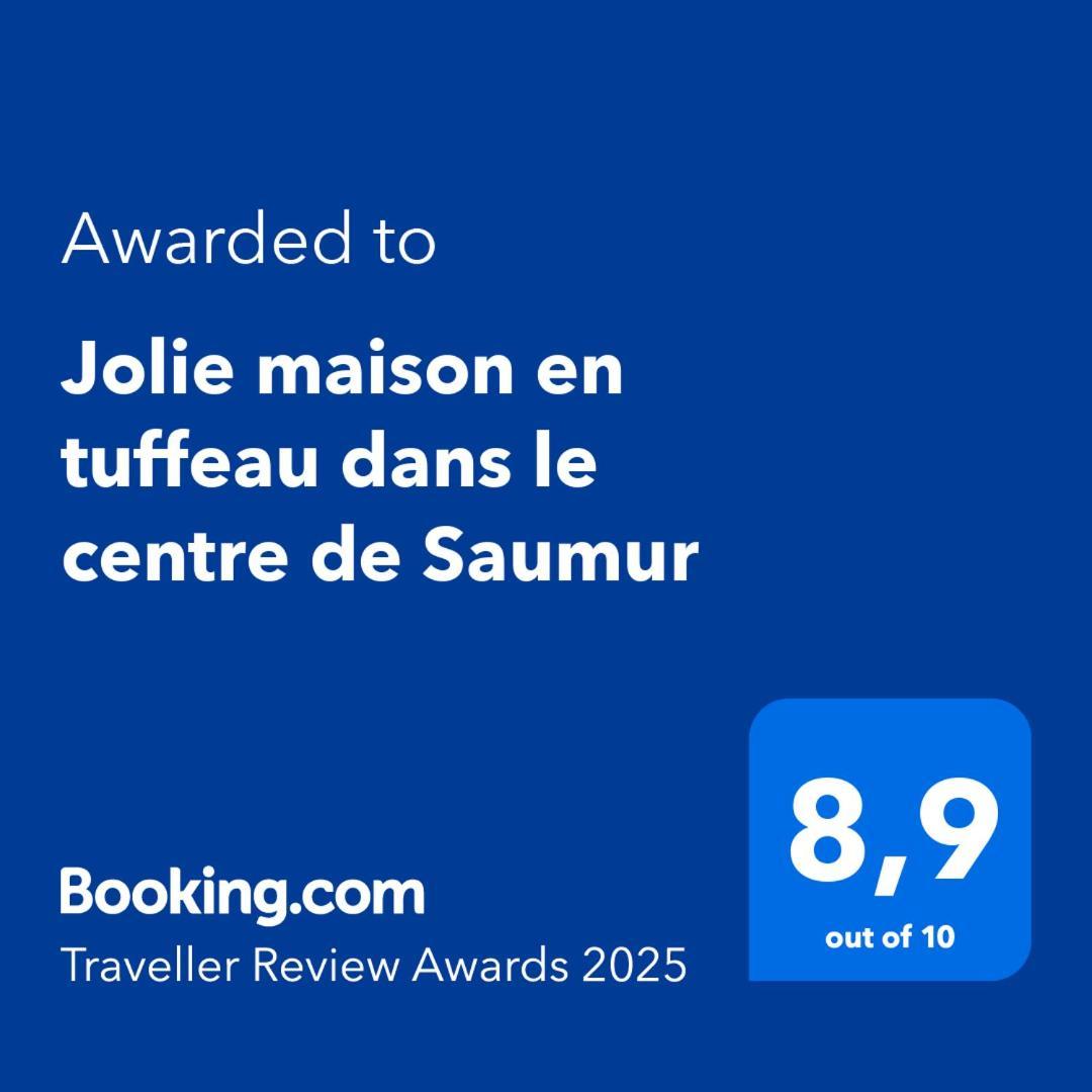 Jolie Maison Tuffeau Centre De Saumur Avec Local Velos ソミュール エクステリア 写真